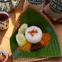 Nasi Bungkus Krawu - Daging Sapi Asli