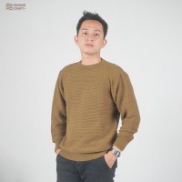Sweater Rajut Pria - Stripe Man Crewneck Sweater